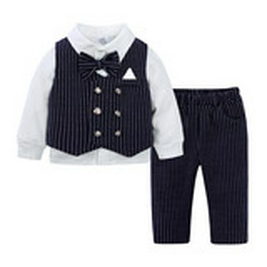Schonku Kids' 2025 Spring & Autumn Formal Suit: First Birthday Gentleman Set