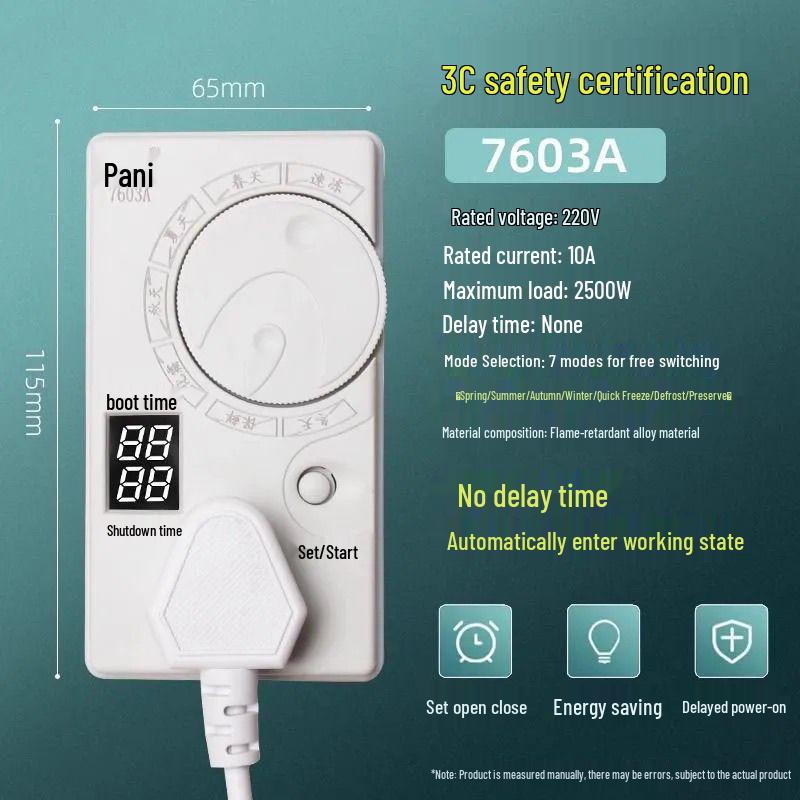 Zhiyin Digitalanzeige Kühlschrankthermostat – Energiesparender Universeller Gefrierschrank-Timer & Temperaturregler.
