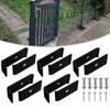Completes Metal Grid Fence Fastener Set Includes 5 Brackets Screws Bolts For Outdoor Garden Installation