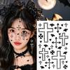 Halloween Face Rhinestone Stickers Scar Gem Stickers, Wound Body Art Glow In The Dark Party Gems Decals, Waterproof Self Adhesive Temporary Tattoo for