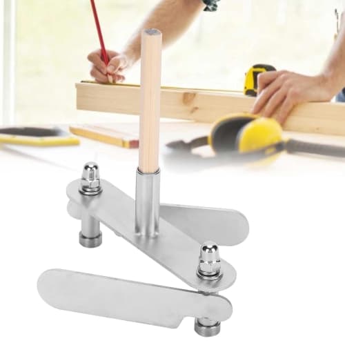 PerGar Woodworking Scribe, Stainless Steel Locator, Marking Center Finder, Centerline Tool, 60mm, Ideal Centerline Marker, Carpenter's Edge Finder, Pr