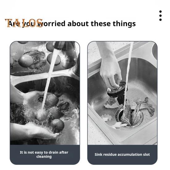 Kjøkkenvask avløpskurv Swan avløpsstativ Universal Enkel installasjon Multifunksjonell kjøkken trekantet oppvaskkum Filter Swan avløpskurv