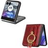 For Motorola Razr 50 5G Case Bottle Opener Wristband Leather+PC+TPU Phone Cover
