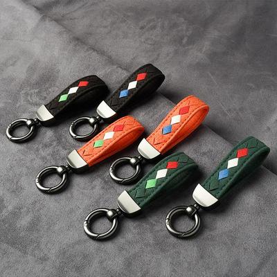 1 Stück Modischer Auto Schlüsselanhänger Ring Vintage Leder Zinklegierung Schlüsselanhänger Halter Universell Luxus Schlüsselanhänger Auto Innenzubehör