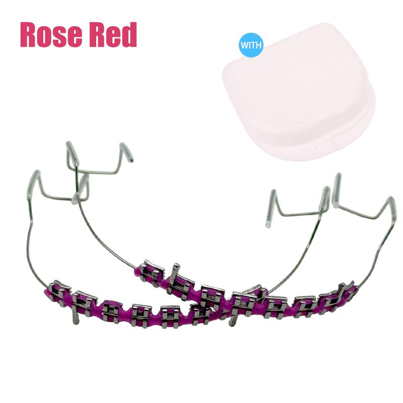 

1 пара стоматологических брекетов с крючком, аксессуары для украшения зубов, металлические дуги, разноцветные ортодонтические лигатурные резинки