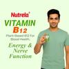 Nutrela Vitamin B12 Plant-Based Supplement for Men & Women with Moringa Aloe Vera 30 Veg Capsules