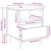 Nightstand with Drawers Rustic Wood Look 40 X 35 X 50 Cm Engineered Wood