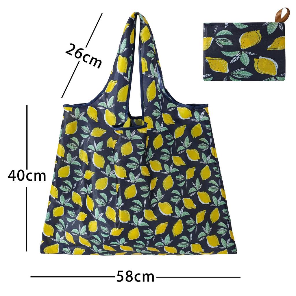 Borsa della spesa pieghevole Borsa della spesa da viaggio riutilizzabile Borsa ecologica con una spalla per viaggio Borsa tote con stampa di cactus dei cartoni animati