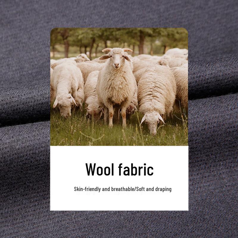 Caizi Men's Stand Collar Wool Blend Casual Jacket