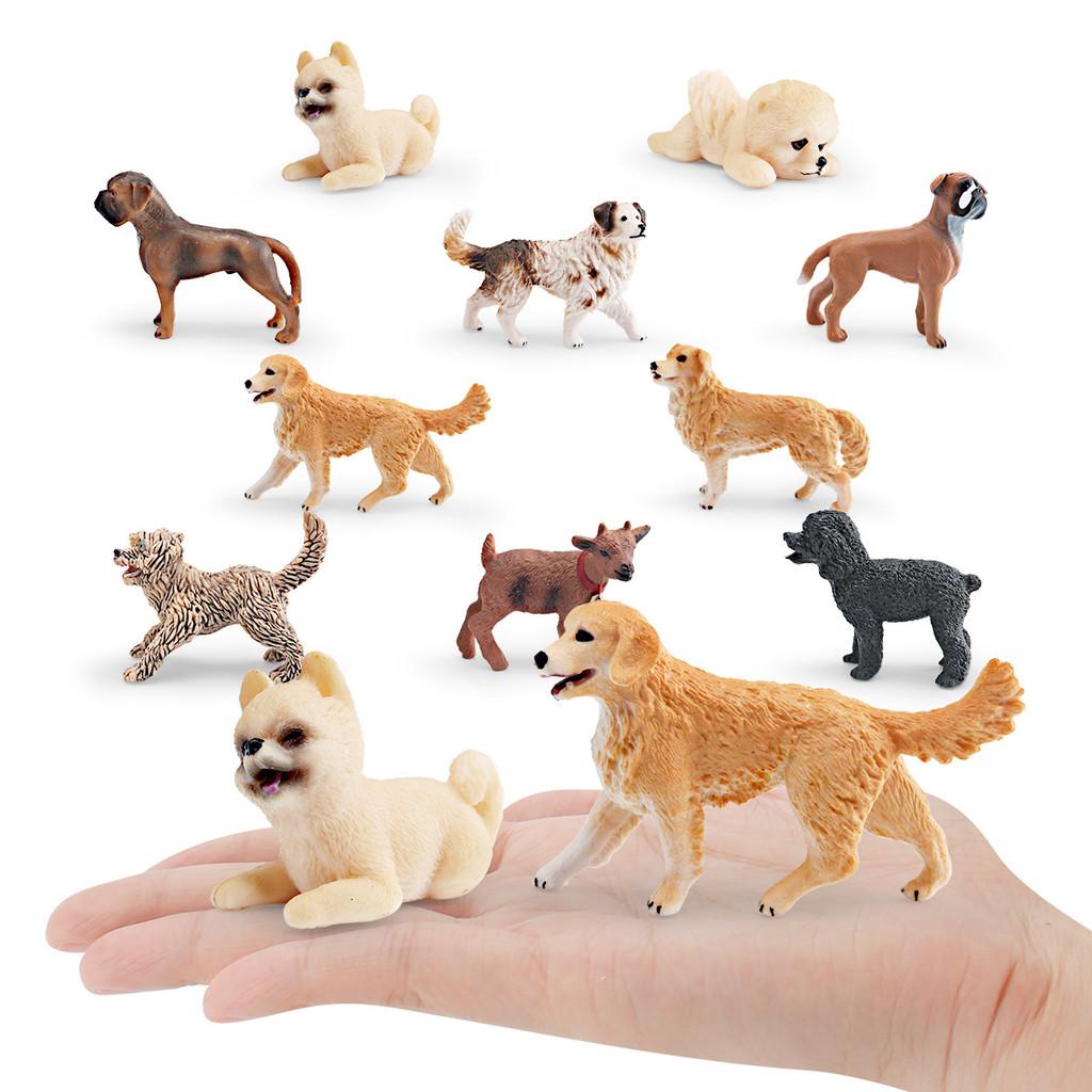Golden Retriever Pvc Figure For Children Decorative Animal Miniature Gift