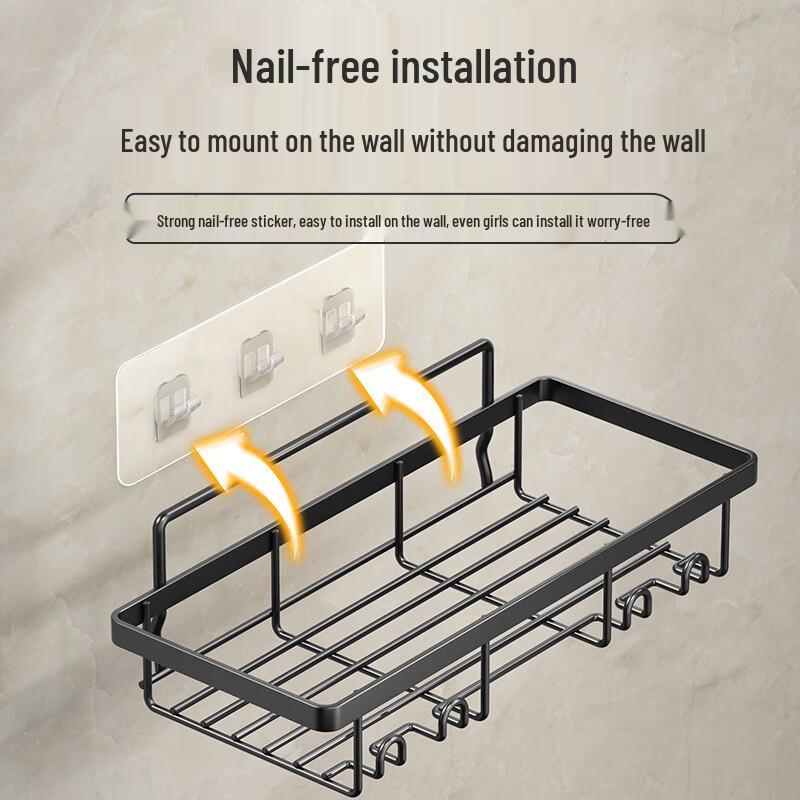 Cmaos Wall-Mounted Bathroom Organizer Set