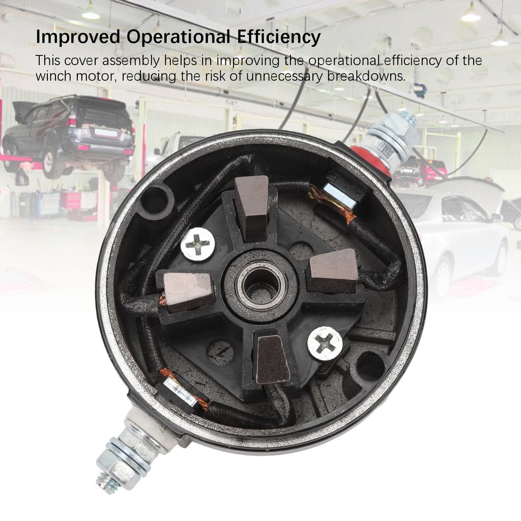 Winch Motor Cover Assembly Copper Iron Structure Strong Power Output High Performance for 2000 To 4500lb ATV UTV