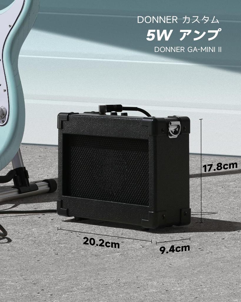 Donner Electric Guitar Beginner Set ST Type SSS Pickup Full Size with Mini Dedicated and 9 Other Accessories Mint Green 39-inch Amplifier, Case,
