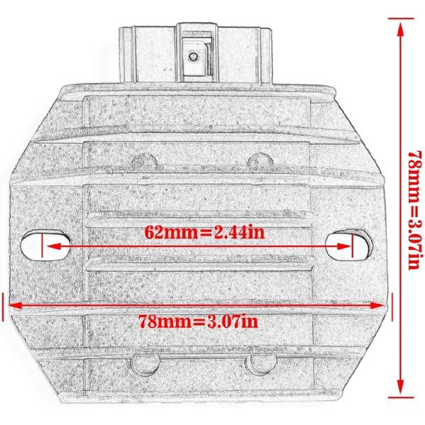 Voltage Rectifier Motorcycle 58090R Regulator Rectifier for Vespa LXV125 LX150 LX 125 LX125 2006-2009 S125 ET4 Primavera 150 GT200 GT 200