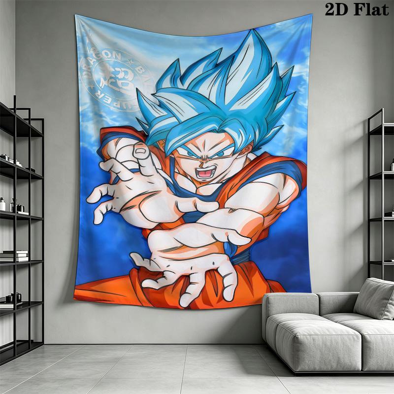 Vegeta Wall Tapestry Aesthetic Wall Hanging Printed Fabric Blanket Decorative Tapestries For Bedroom Living Room Home Decor