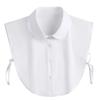 Detachable Cotton Lapel Shirt Fake Collar Solid Color False Blouse Neckwear Vintage Lace Lapel Blouse Top Clothing Accessories