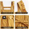 New Korean Style Pleats Trim Aprons Taslon Cross Back Dress Aprons Large Pockets Waterproof Painting Apron for Florist Shop