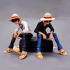 Anime One Piece Luffy Pvc Figurine Monkey D Luffy Classic Model Toys Sabo Ace Doll Cake Car Decoration Collection