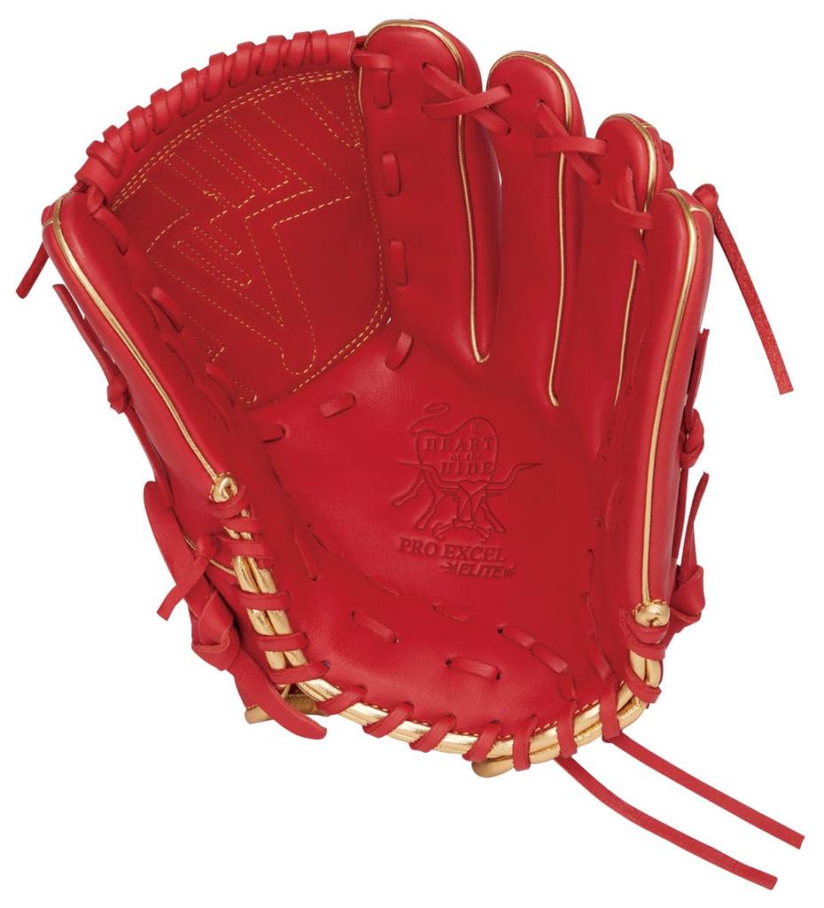 Rawlings PRO EXCEL ELITE Baseball inches HOH® Glove, Softball, Pitcher's, GR6HEEA140, Scarlet, 11.5 (Left-Handed Throw)