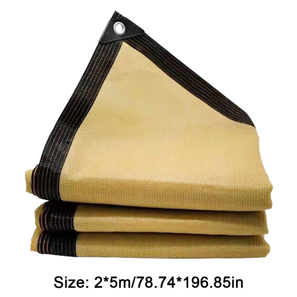 Outdoor Waterproof Sun Shade Cloth UV Protection Patio Canopy Heat Resistant with Grommets for Plant Cover Greenhouse Sunshader