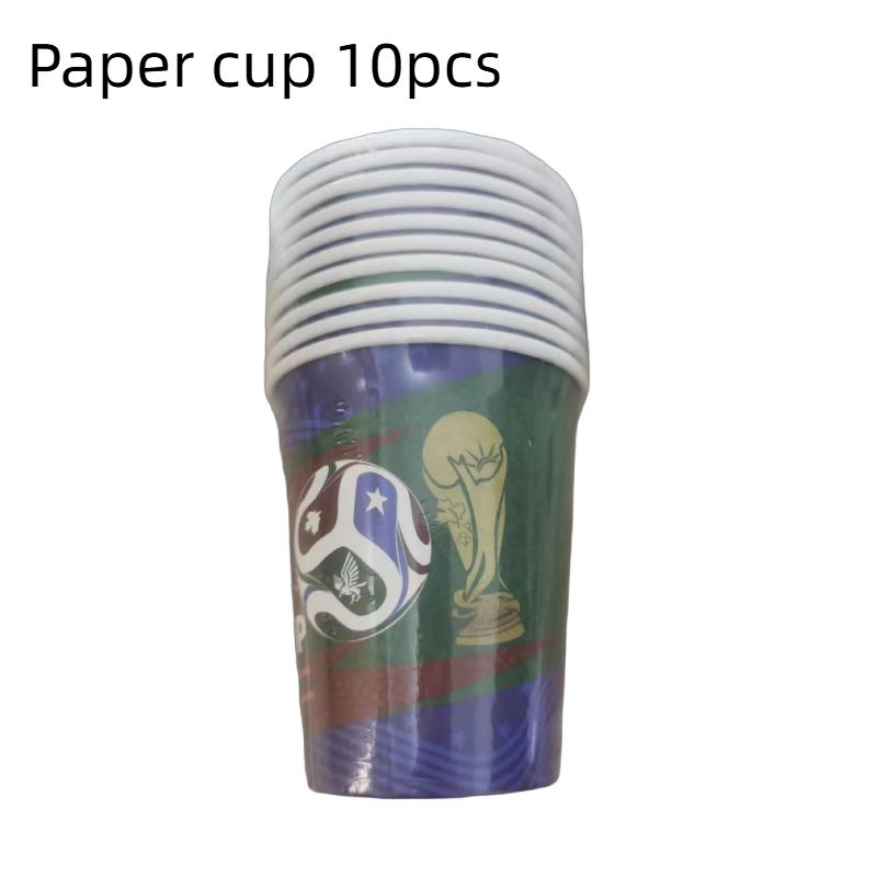 2026 Football Party Decoration Tableware Balloon Dish Cup Napkins Popcorn Box French Fry Boxes Soccer Gift Parties Decor