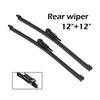 Wiper Front & Rear Wiper Blades Set Kit For Mini Clubman R55 2007 2008 2009 2010 2011 2012 Windshield Windscreen Rear Window
