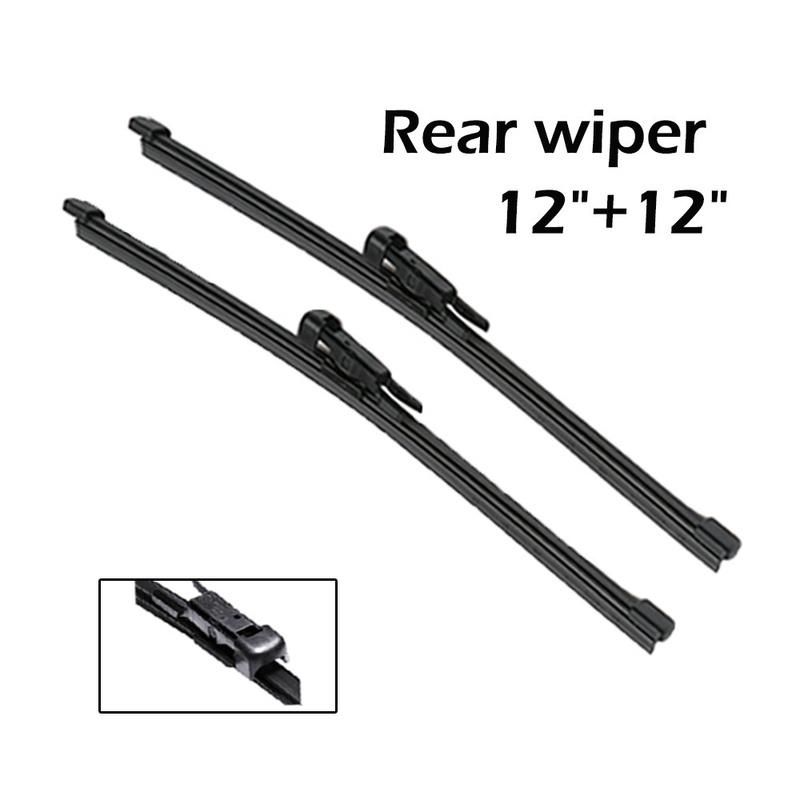 Wiper Front & Rear Wiper Blades Set Kit For Mini Clubman R55 2007 2008 2009 2010 2011 2012 Windshield Windscreen Rear Window