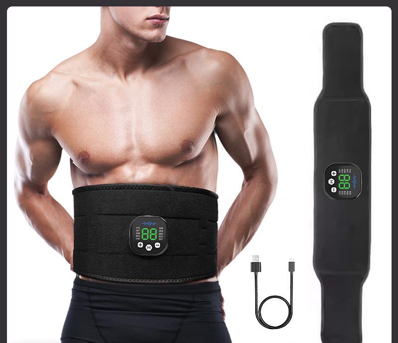 EMS Smart Waist Belt, Abdominal Slimming Device, Home Fitness for Belly Fat Reduction, Portable Fat BurnerEMS