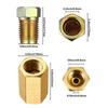 Brake Fittings Brass Inverted Pipeline Accessories Connector Unions 4 8 Nuts Adapter Flare Fitting Compression Copper Screws