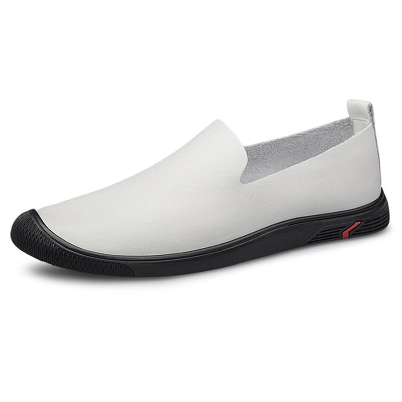 Fashion Genuine Leather Men Loafers Summer Casual Shoes Moccasins Men's Casual Slip On Flats Fashion Male Driving Shoes Walking Shoes