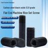 12.9 Grade Black Oxide Carbon Steel Hex Socket Flat Point Set Screws M2-M10