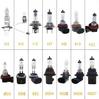 12V Warm White Halogen Car Headlight Bulb (H1/H3/H4/H7/H8/H11/9004)