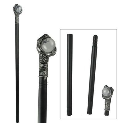 Ronde Handvat Kostuums Wandelstok Koningsscepter Koninklijke Koning Halloween Toverstaf Slangenkop Elegant Halloween Wandelstok