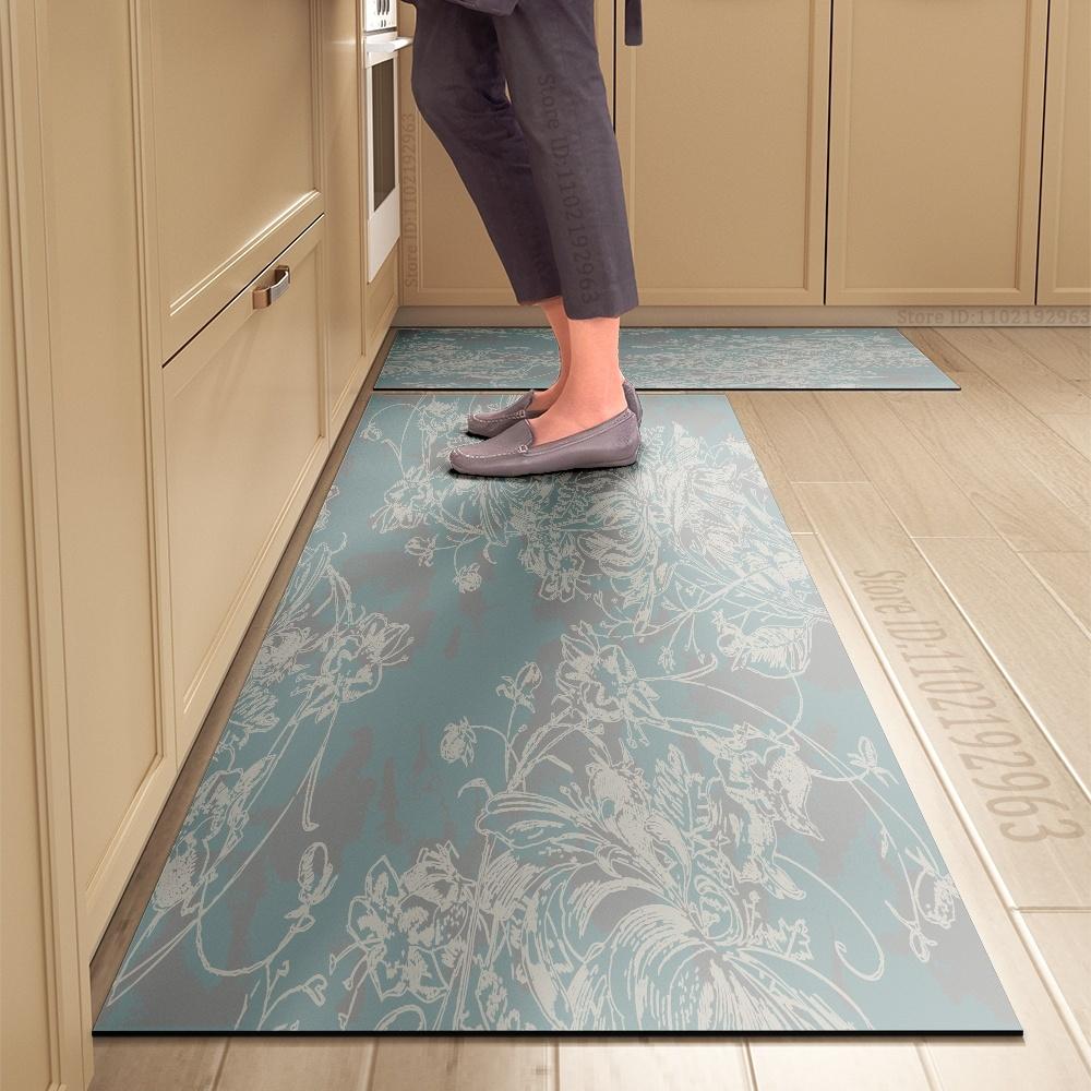 Kitchen Rug Durable Home Entrance Doormat High-end Kitchen Mats for Floor Waterproof House Hold Washable Non-slip Large Carpet