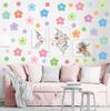 Colorful Multi-Style Chrysanthemum Wall Stickers Set - Removable No Residue Self-Adhesive Flower Decals, Waterproof Art Stickers