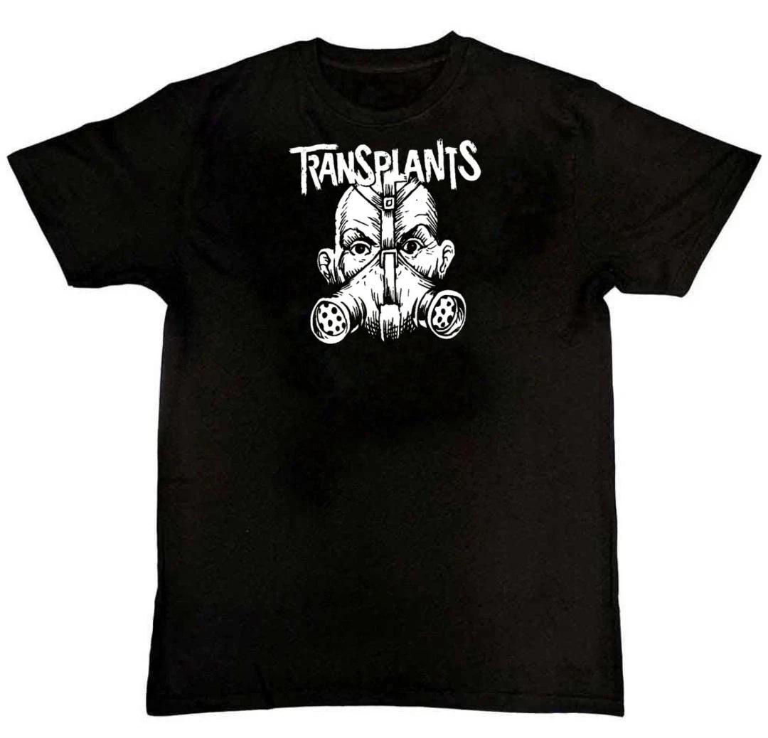 TRANSPLANTS Gas Mask Punk Rock Graphic Print Mens 100% Cotton T-shirt Mens Tees Top S