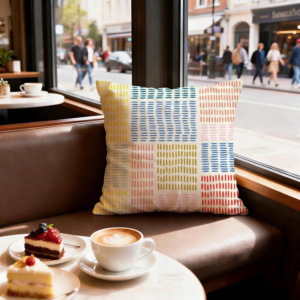 Weaving Cushion Cover Set of Decorative Short Plush Pillow Covers for Sofa Soft Cushion Case x cm