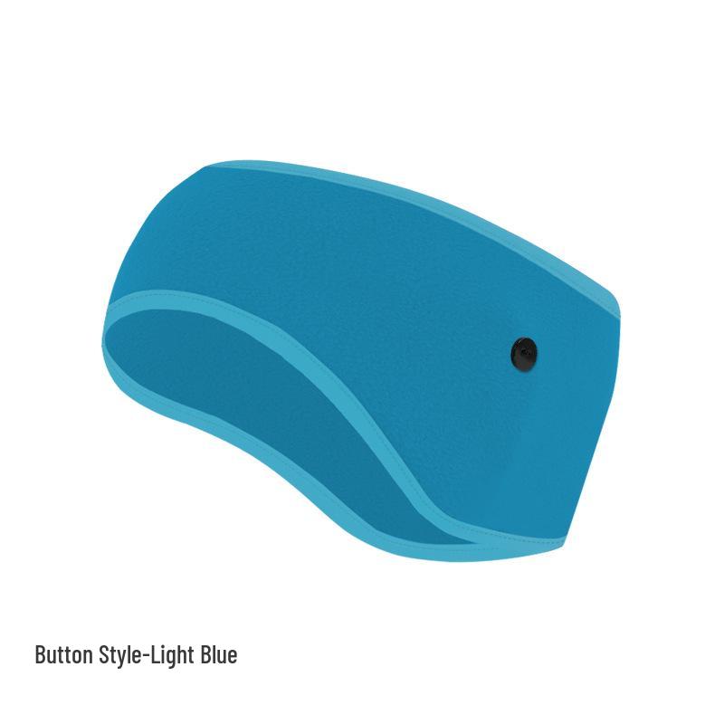 Fleece Warmes Ohrband: Dickes breites Stirnband für Herbst- und Winterradfahren - Winddichte und kältefeste Ohrenschützer.