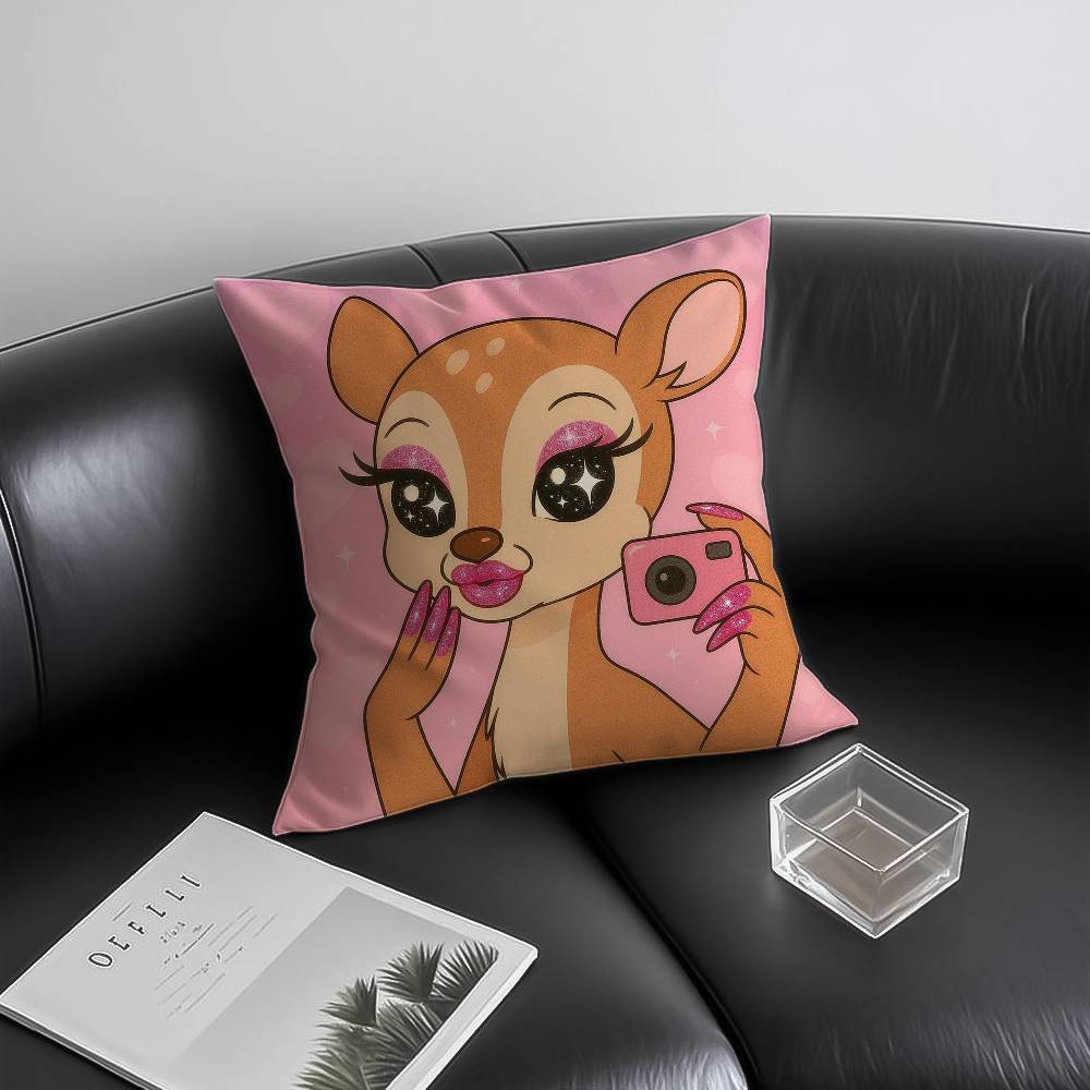 Nail Art Animals Pillow Case Anti-dustmite Invisible zipper Sofa Bed
