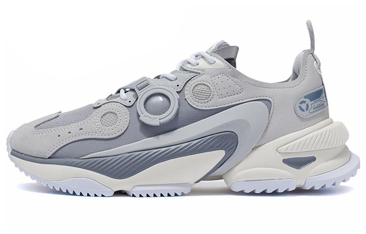 Li Ning Nebula M1 Амортизирующие Скользкие Устойчивые к истиранию Легкие Низкие Спортивные Повседневные Кроссовки Мужские Серые AGCR225-1 42