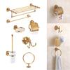7PCS Luxury Bathroom Accessories Set - Toilet Paper Holder, Soap Dispenser, Towel Rack, Brush Holder - Modern & Elegant Decor