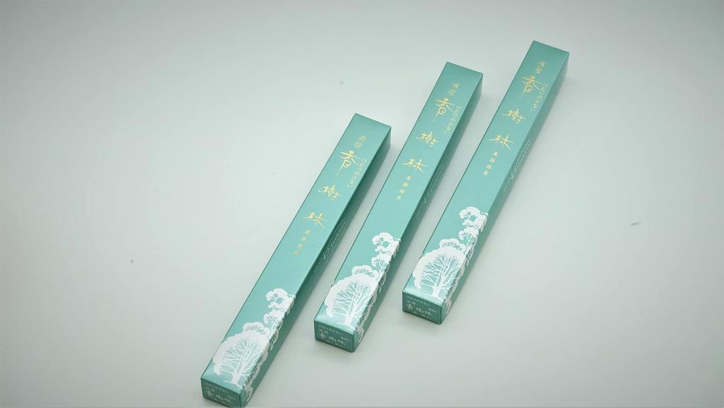 Kiyosumi Kojurin Long Incense, 3 Pairs (3 Sticks) - Low-Smoke Incense for Home Use [Established In 1820 by Eirakuya]
