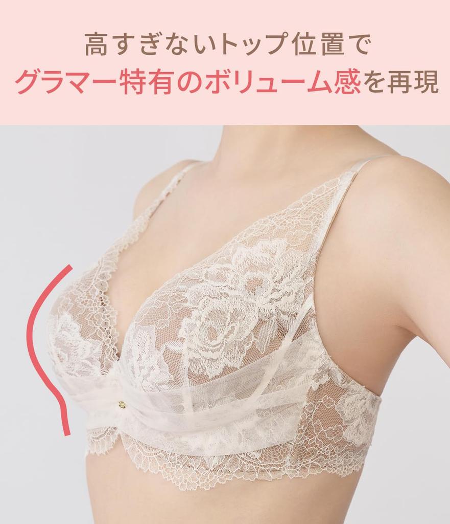 Peach John 2 Cups Extra Thick Full All Explosive Wireless D70 Push-Up Bra, Up, Pads, Bust, Lace, Vision, Bra, Blue,