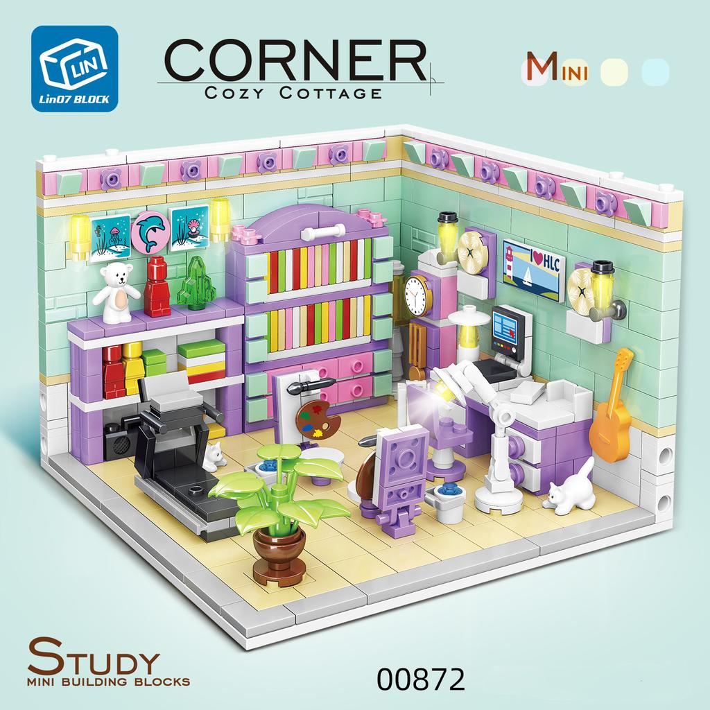 New City Building Blocks Sets Kits Friends House Bedroom Kitchen Model 3 IN 1 Deform Brinquedos Educational Toys for Girls