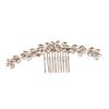 Silver Toothed Insert Comb Gold Hair Clip Luxury Rhinestone Hairpin  Festival