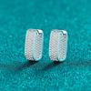 0.92ct Moissanite Earrings for Women Lab Grown Diamond Ear Studs 925 Silver Fine Jewelry Gift