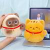 Kawaii Lucky Cat Plush Toy - Cute Cartoon Doll Office Ornament