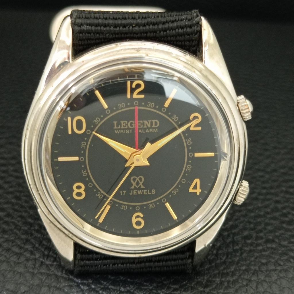 VINTAGE LEGEND MANUELL AUFZIEHBAR SCHWEIZER HERREN ÜBERHOLTE WEckerUHR a707513-1
