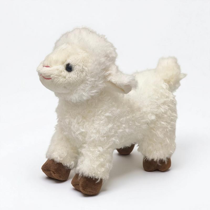 20Cm Cute Black Face Sheep Plush Toy Stuffed Animal Lamb Doll For Kids Birthday Gift Home Office Desk Decoration Soft Companion
