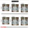 2pcs 2D flat printing Happy Christmas Scene Curtains Christmas Snowflake Light Ball Print Digital Printed Polyester Drapes Party